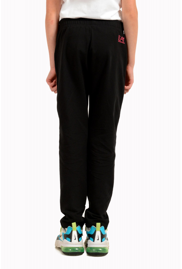 Emporio Armani EA7 Girls Black Logo Print Track Sweat Pants: Picture 3
