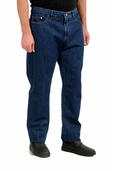 Ermenegildo Zegna Men's Dark Blue Straight Leg 5 Pockets Jeans : Picture 2