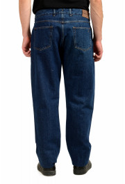 Ermenegildo Zegna Men's Dark Blue Straight Leg 5 Pockets Jeans : Picture 3
