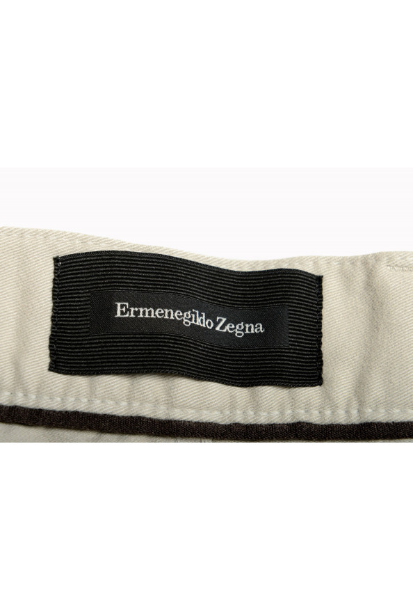 Ermenegildo Zegna Men's Stone Gray Stretch Straight Leg Jeans : Picture 4