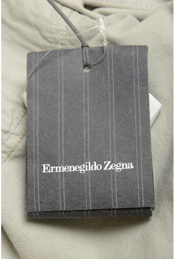 Ermenegildo Zegna Men's Stone Gray Stretch Straight Leg Jeans : Picture 5
