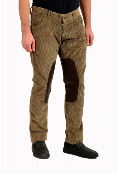 Dolce & Gabbana Men's Olive Green Corduroy Casual Pants : Picture 2