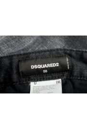 Dsquared2 Men's "Slim Jean" Black Wash Distressed Straight Leg Jeans : Picture 6
