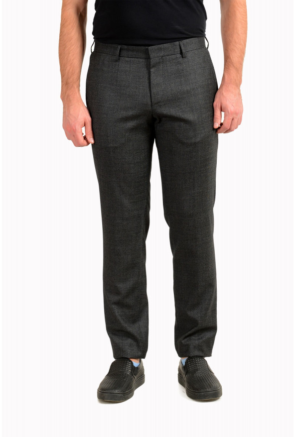 Hugo Boss Men's "Ben2" Slim Fit Gray 100% Wool Dress Pants 