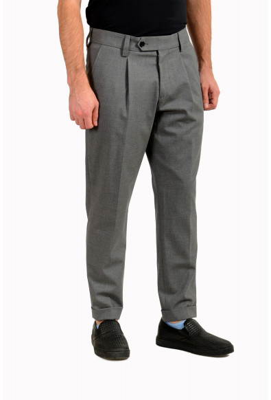 Hugo Boss Men's "Porte" Gray Wool Pleated Front Dress Pants : Picture 2