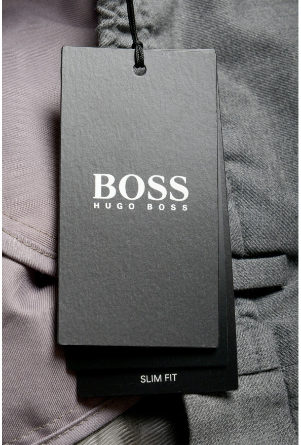 Hugo Boss Men's "Bardon1" Gray Wool Casual Pants : Picture 4