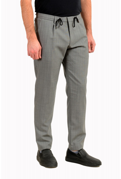 Hugo Boss Men's Bardon Slim Fit Gray 100% Wool Striped Casual Pants : Picture 2