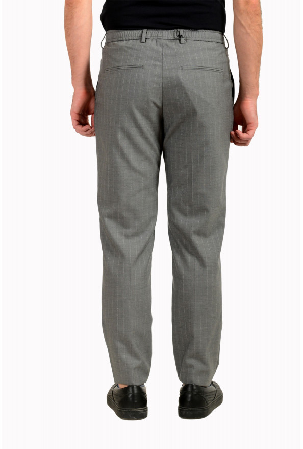 Hugo Boss Men's Bardon Slim Fit Gray 100% Wool Striped Casual Pants : Picture 3