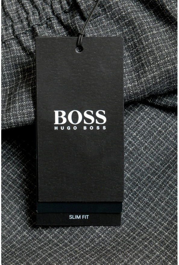 Hugo Boss Men's "Bardon1" Slim Fit Plaid 100% Wool Casual Pants : Picture 4