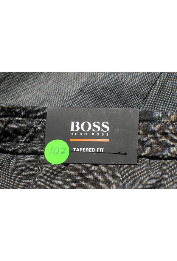 Hugo Boss Men's "Sabril" Tapered Fit Off Black Casual Pants : Picture 4