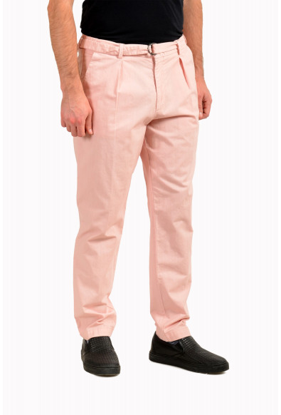 Hugo Boss Men's "Kirio1-Pleats-B" Relaxed Fit Pink Casual Pants : Picture 2