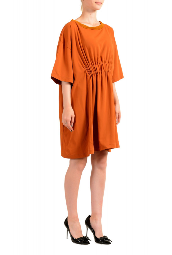 Maison Margiela MM6 Women's Brown Short Sleeve A-Line Dress : Picture 2