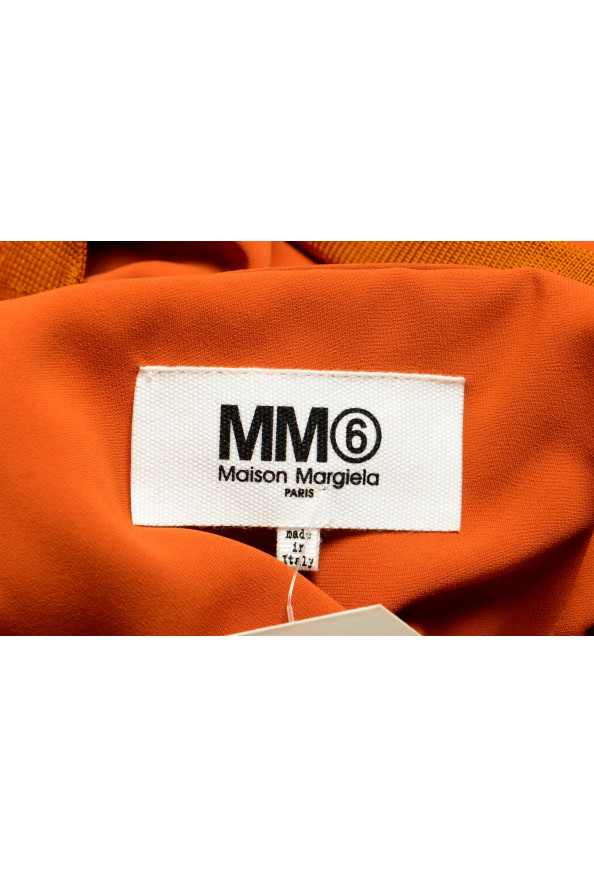 Maison Margiela MM6 Women's Brown Short Sleeve A-Line Dress : Picture 5