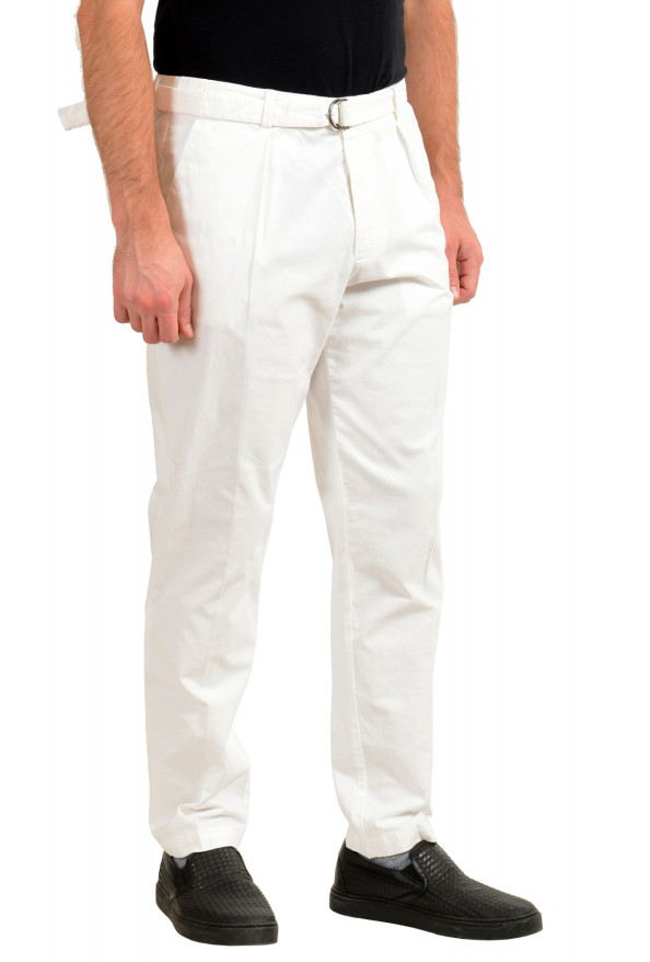 Hugo Boss Men's "Kirio1-Pleats-B" Relaxed Fit White Casual Pants: Picture 2