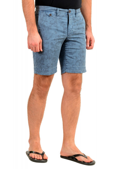 Incotex Slowear Men's Blue Floral Print Slim Fit Shorts : Picture 2
