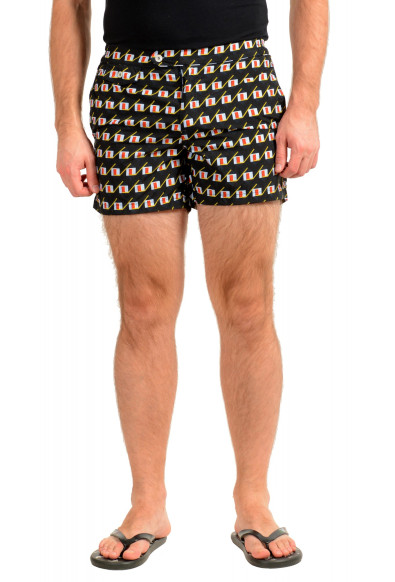 Incotex Slowear Men's Multi-Color Geometric Print Swim Shorts 
