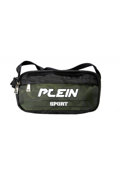 Plein Sport Unisex Dark Green Logo Print Hip Belt Fanny Pack Bag