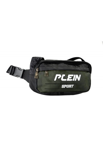 Plein Sport Unisex Dark Green Logo Print Hip Belt Fanny Pack Bag: Picture 2