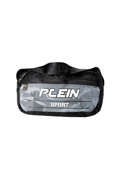 Plein Sport Unisex Gray Logo Print Hip Belt Fanny Pack Bag