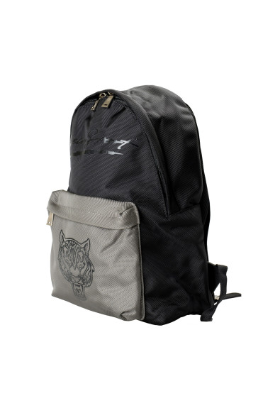 Plein Sport Unisex Logo Print Black "ZAINO EASTPAK" Backpack Bag: Picture 2