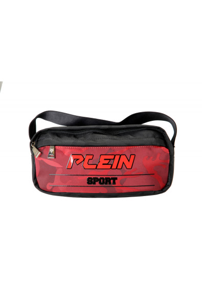 Plein Sport Unisex Red Logo Print Hip Belt Fanny Pack Bag