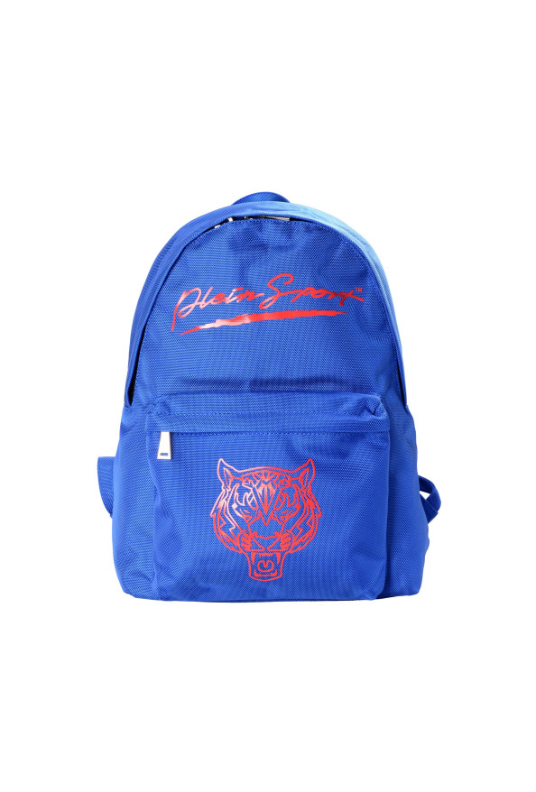 Plein Sport Unisex Logo Print Bright Blue "ZAINO EASTPAK" Backpack Bag