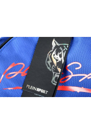 Plein Sport Unisex Logo Print Bright Blue "ZAINO EASTPAK" Backpack Bag: Picture 8