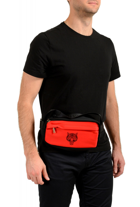 Plein Sport Unisex Red Logo Print Hip Belt Fanny Pack Bag: Picture 7