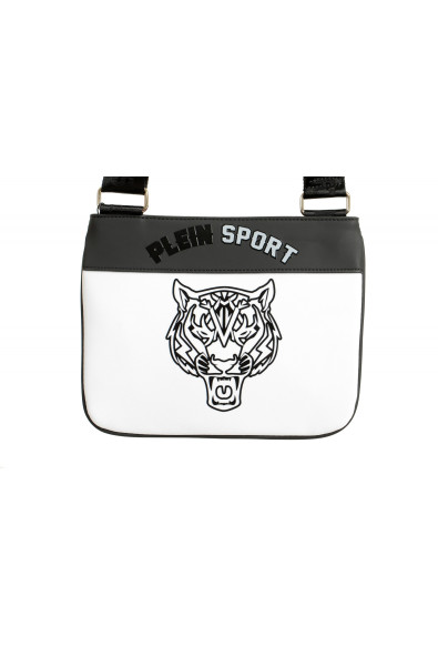 Plein Sport Unisex White & Black Logo Print Crossbody Bag: Picture 2