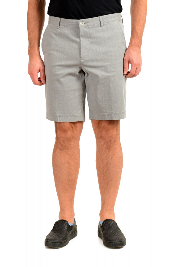 Hugo Boss Men's "Slice-Short" Gray Flat Front Shorts