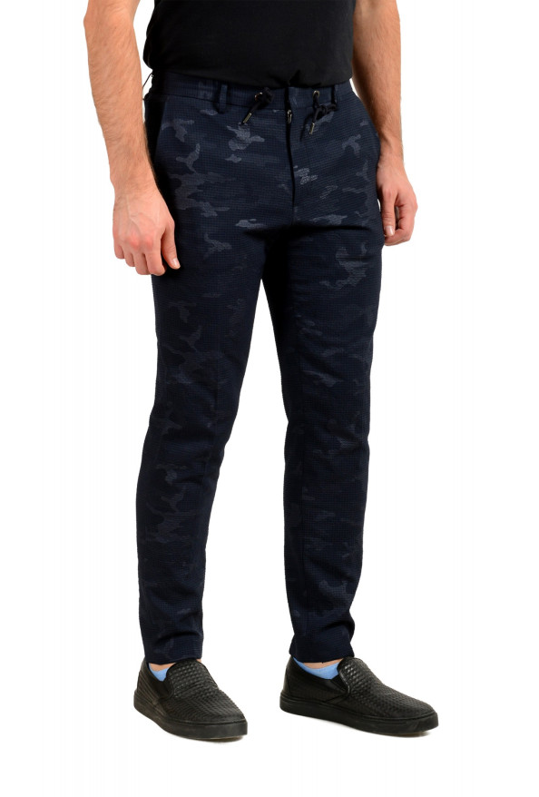 Hugo Boss Men's "Barbon1" Slim Fit Blue Military Print Casual Pants : Picture 2