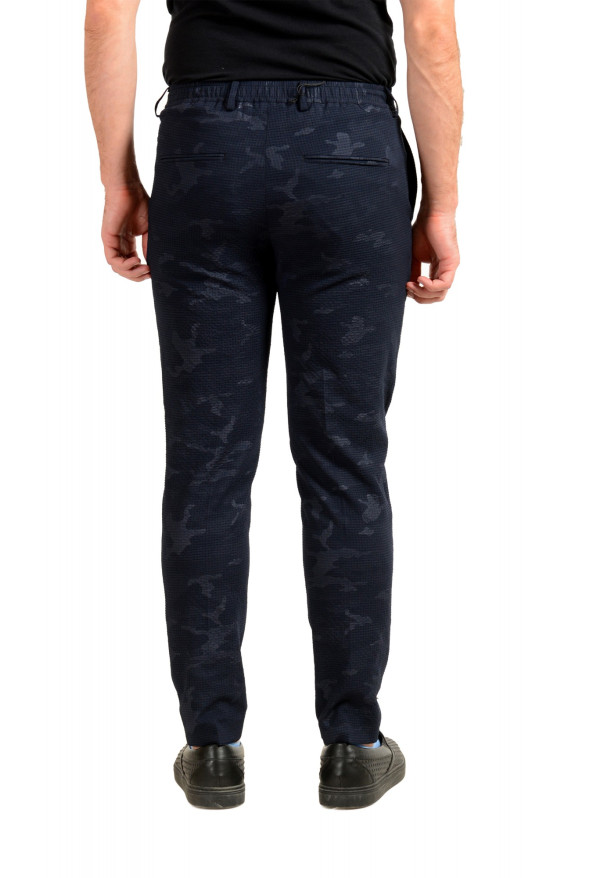 Hugo Boss Men's "Barbon1" Slim Fit Blue Military Print Casual Pants : Picture 3
