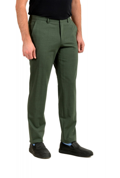 Hugo Boss Men's "Simmons204X" Regular Fit Green Wool Dress Pants : Picture 2
