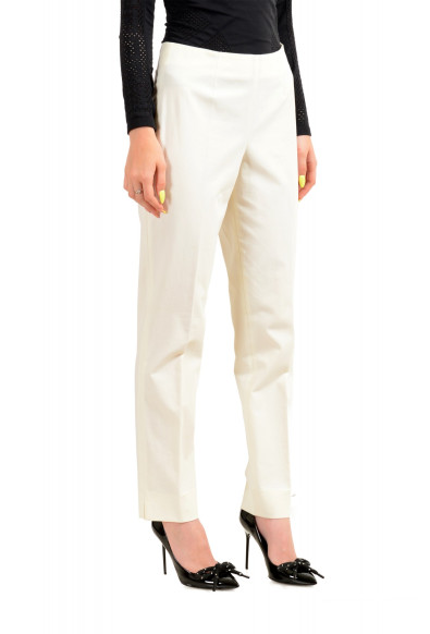 Incotex Women's "Nadine" Ivory Flat Front Pants : Picture 2