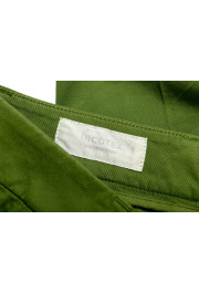 Incotex Women's "Lydia" Green Flat Front Casual Pants: Picture 4