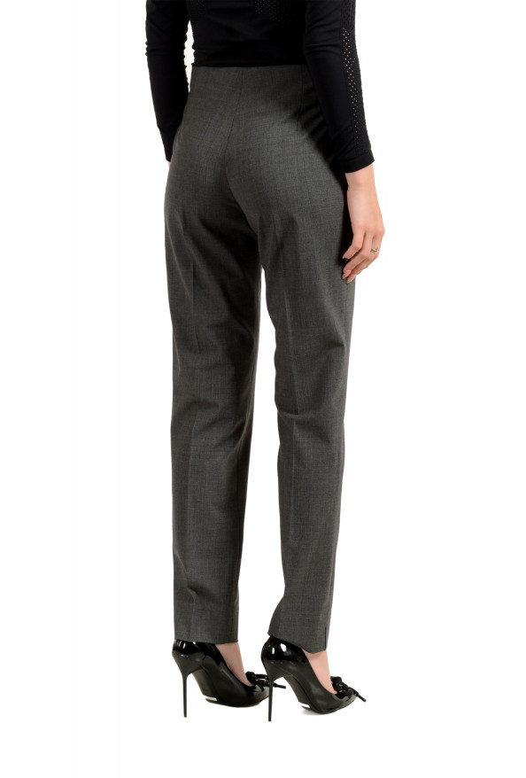 Incotex Women's "Nadine" Gray Wool Flat Front Pants : Picture 4