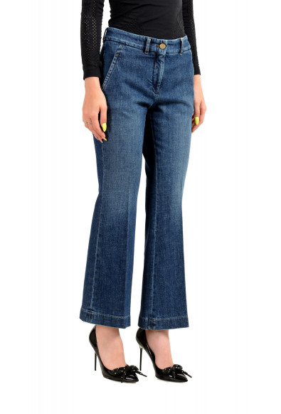 Incotex Women's "Aylen" Blue Denim Flat Front Pants : Picture 2