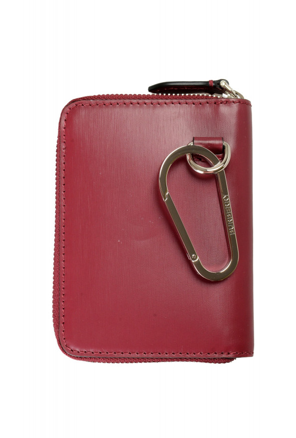 Burberry Unisex "Passport" Burgundy Leather Zip Around Wallet: Picture 5