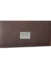 Giuseppe Zanotti Men's Leather Brown Metal Beads Embellished Bifold Wallet: Picture 3