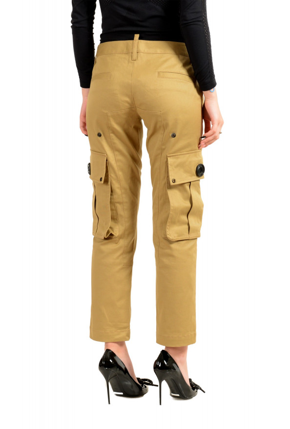 Dsquared2 Women's "ICON" Beige Cropped Cargo Pants : Picture 3
