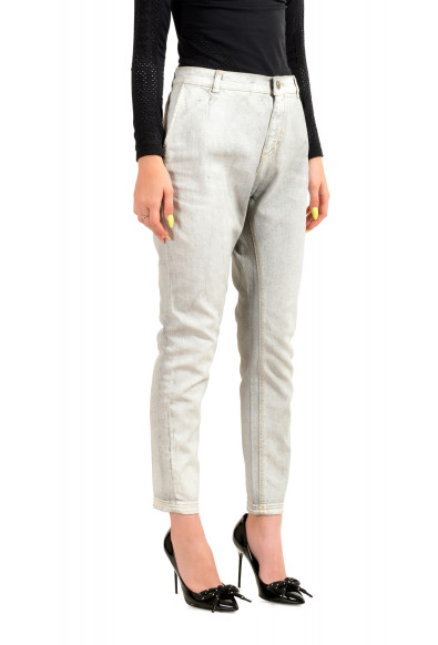 Just Cavalli Women's Coated Denim Gray Pants : Picture 2