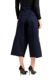 Dsquared2 Women's Blue Painted Cropped Wide Leg Pants : Picture 3