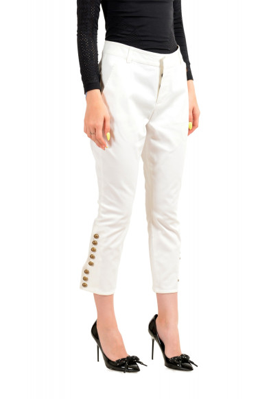Dsquared2 Women's White Cropped Pants : Picture 2