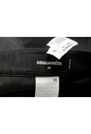 Dsquared2 Women's Black Wool Silk Cropped Wide Leg Pants : Picture 4