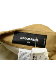 Dsquared2 Women's Beige Flat Front Cropped Pants: Picture 4