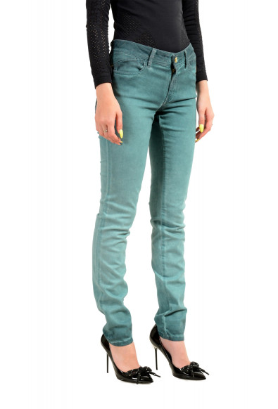 Just Cavalli Women's "Luxury" Stretch Green Skinny Leg Jeans : Picture 2