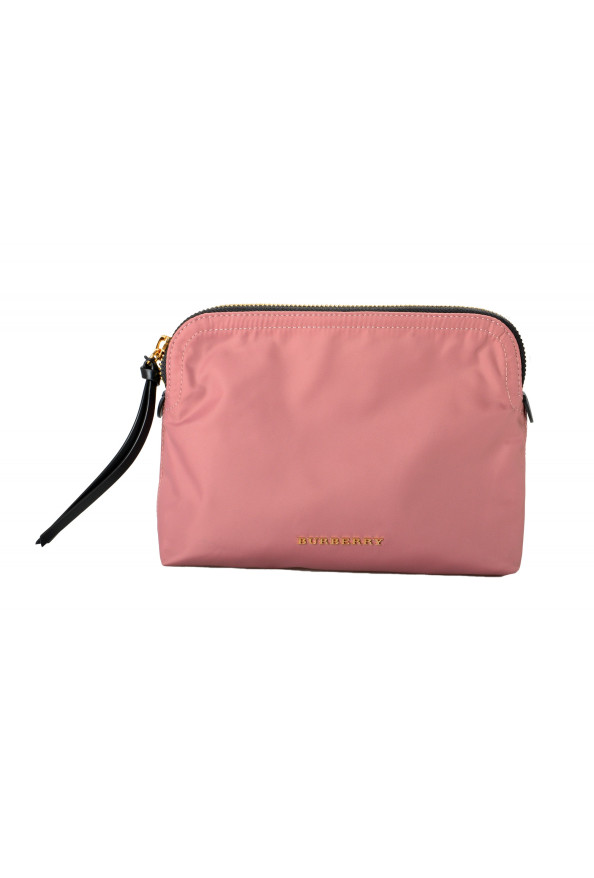Burberry Women's Mauve Pink "Pouch" Canvas Clutch Cosmetic Bag