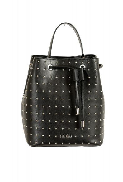 Hugo Boss Women's Sienna Drawstring-ST Black Metal Stadded Handbag Shoulder Bag: Picture 2