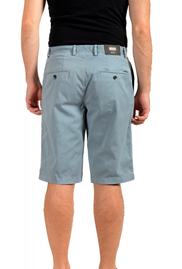 Hugo Boss Men's "Rigan-Short" Blue Regular Fit Flat Front Shorts : Picture 3