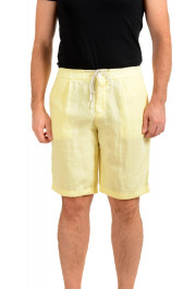 Hugo Boss Men's "Symoon-Shorts1" 100% Linen Tapered Fit Shorts 